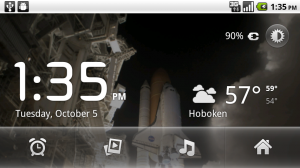 Droid Dock main screen