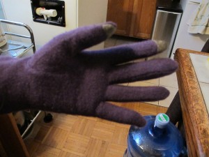 View of Touch Fingers